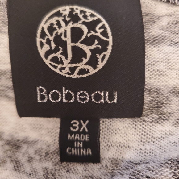 Bobeau Top Sleeveless Size 3X Gray with Stripes - Picture 5 of 6